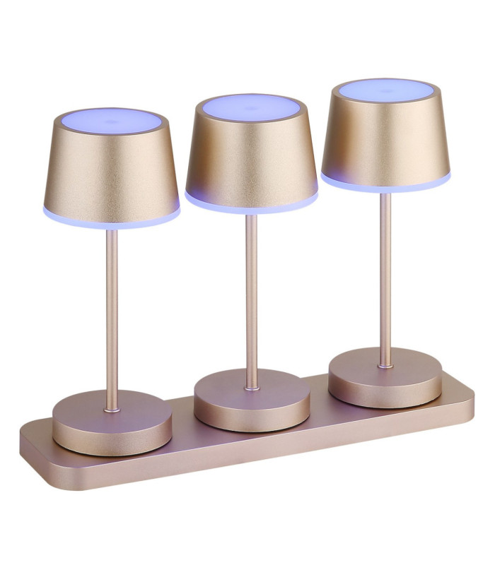 Dawson Table Lamp Matt Champagne RGBW LED 3000K IP54