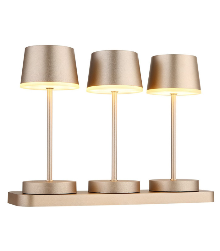 Dawson Table Lamp Matt Champagne RGBW LED 3000K IP54
