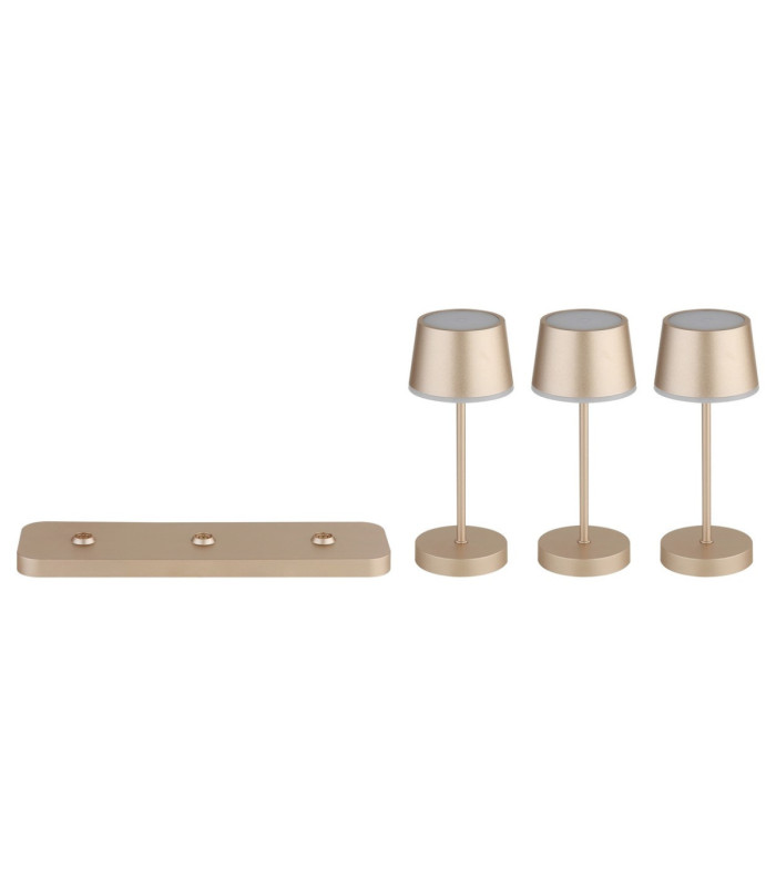 Dawson Table Lamp Matt Champagne RGBW LED 3000K IP54