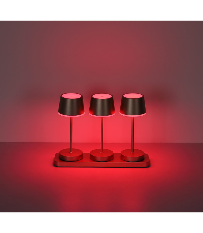 Dawson Table Lamp Matt Champagne RGBW LED 3000K IP54