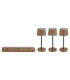 Dawson Table Lamp Dark Wood RGBW LED 3000K IP54