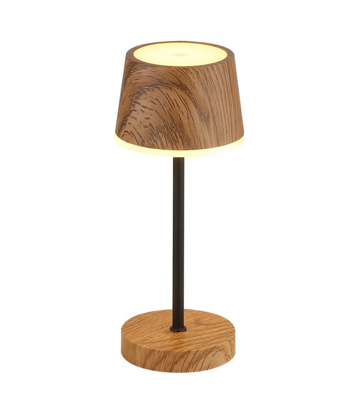 Dawson Table Lamp Dark Wood RGBW LED 3000K IP54