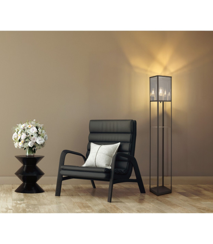 Tabitha Floor Lamp Matt Black E27-2