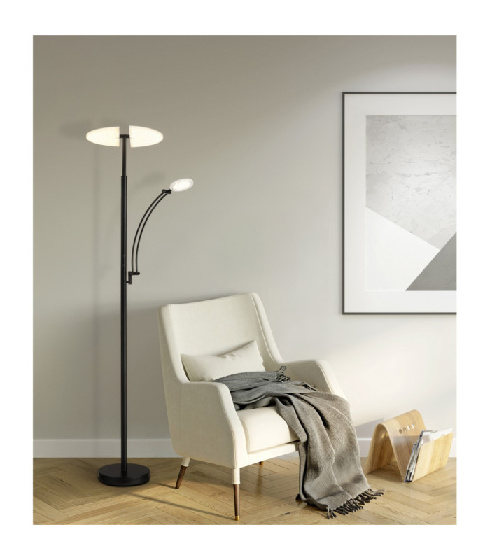 Tirana Floor Lamp Matt Black LED 2700/6000K-2