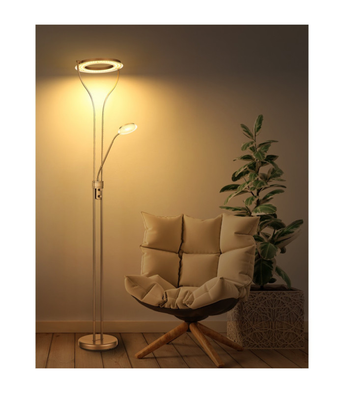 Ebro Mother & Child Lamp Matt Coffee LED 3000K-11