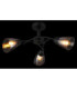 Paula Multi Arm Semi Flush Ceiling Lamp Matt Black 3x E14-5