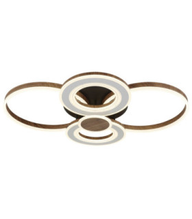 Mara Semi Flush Ceiling Light Matt Black LED 2700/6000K-1