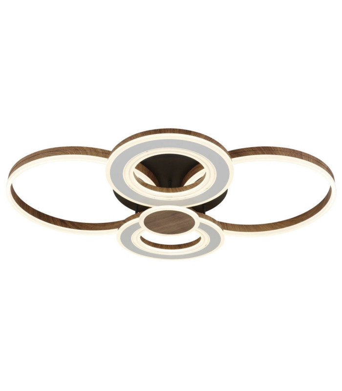 Mara Semi Flush Ceiling Light Matt Black LED 2700/6000K-1
