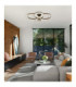 Mara Semi Flush Ceiling Light Matt Black LED 2700/6000K-2