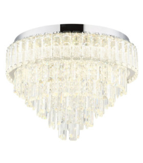 Crystalia 50cm Ceiling Light Chrome LED 2700/6000K-1