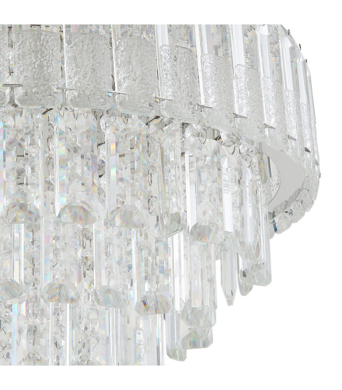 Crystalia 50cm Ceiling Light Chrome LED 2700/6000K-4