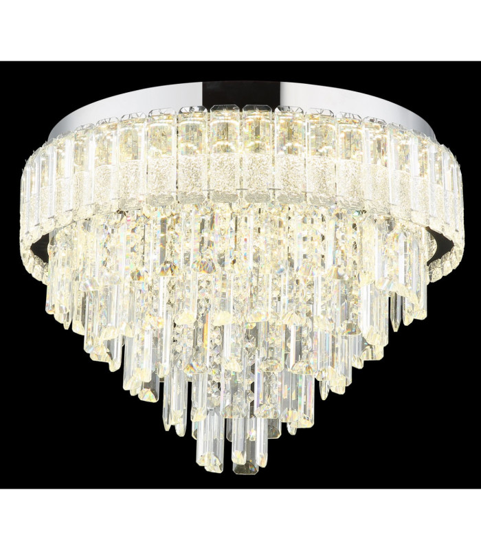 Crystalia 50cm Ceiling Light Chrome LED 2700/6000K-5