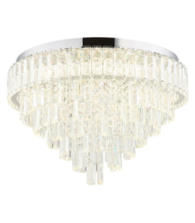 Crystalia 60cm Ceiling Light Chrome LED 2700/6000K-1