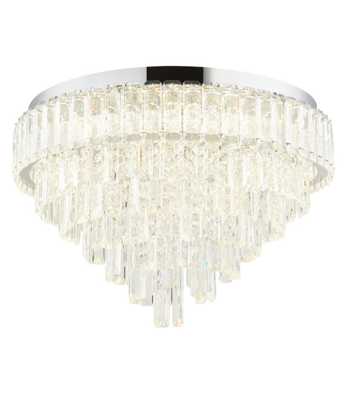 Crystalia 60cm Ceiling Light Chrome LED 2700/6000K-1