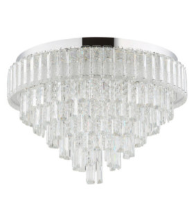 Crystalia 60cm Ceiling Light Chrome LED 2700/6000K-2