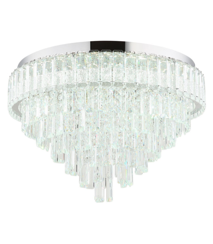 Crystalia 60cm Ceiling Light Chrome LED 2700/6000K-5