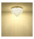 Crystalia 60cm Ceiling Light Chrome LED 2700/6000K-6