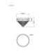 Crystalia 60cm Ceiling Light Chrome LED 2700/6000K-8