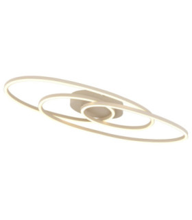 Spira Semi Flush Ceiling Light Matt White LED 3000K-1