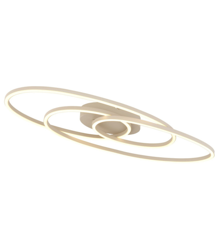Spira Semi Flush Ceiling Light Matt White LED 3000K-1
