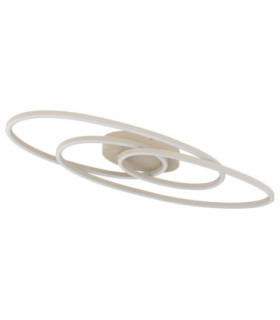 Spira Semi Flush Ceiling Light Matt White LED 3000K-2