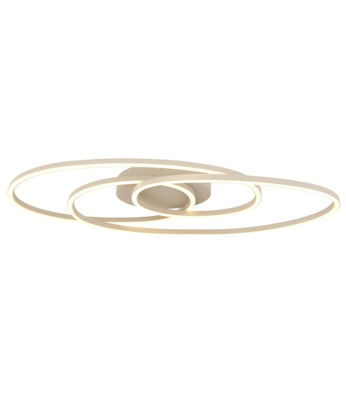 Spira Semi Flush Ceiling Light Matt White LED 3000K-3