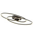 Spira Semi Flush Ceiling Light Matt Black LED 3000K-1