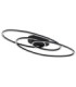 Spira Semi Flush Ceiling Light Matt Black LED 3000K-2
