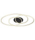 Spira Semi Flush Ceiling Light Matt Black LED 3000K-4