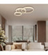 Rubio Semi Flush Ceiling Light Matt Sand LED 3000K-2