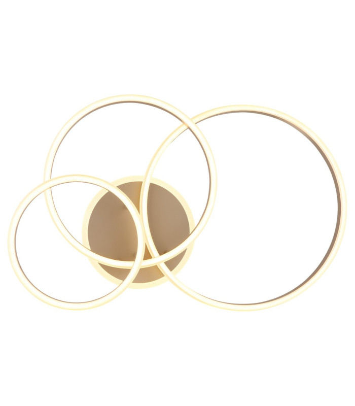 Rubio Semi Flush Ceiling Light Matt Sand LED 3000K-4