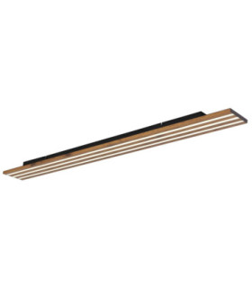 Hayden Semi Flush Ceiling Light Matt Black LED 2700/6500K-1