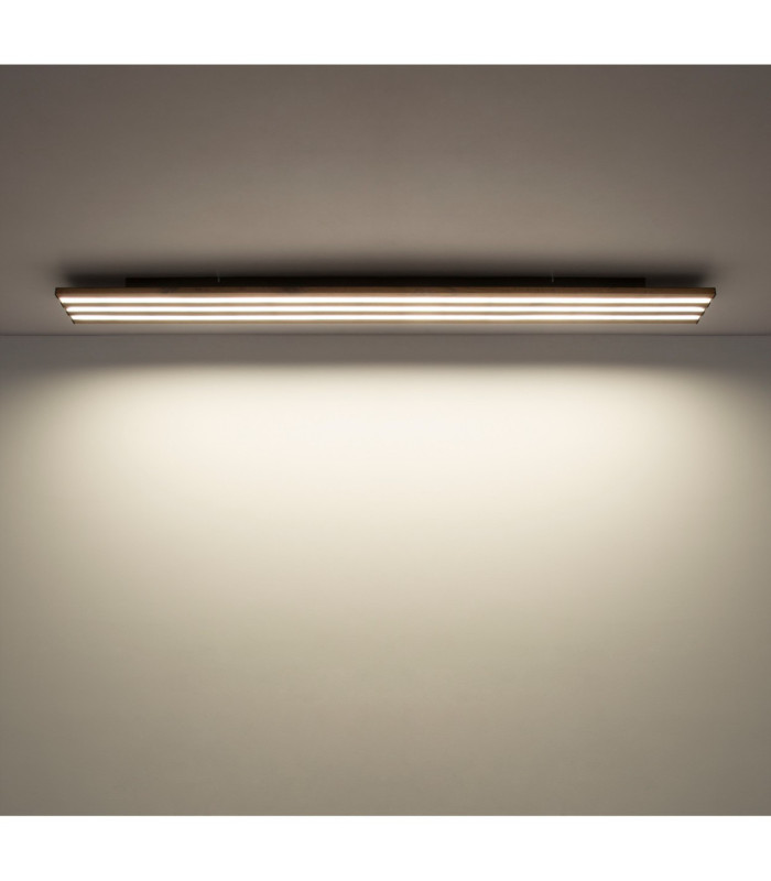 Hayden Semi Flush Ceiling Light Matt Black LED 2700/6500K-8