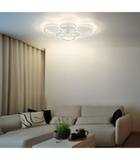 Salinas Semi Flush Ceiling Light Chrome LED 2700/4000/6000K-2