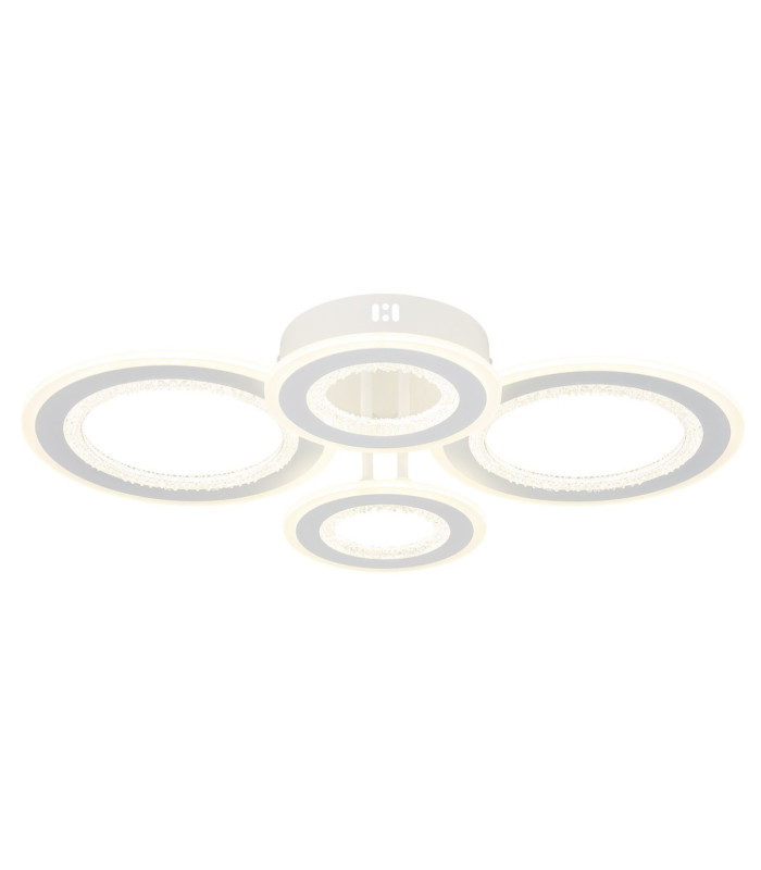 Anthony Semi Flush Ceiling Light Matt White LED 3000/4200/6500K-1