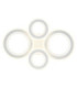 Anthony Semi Flush Ceiling Light Matt White LED 3000/4200/6500K-4