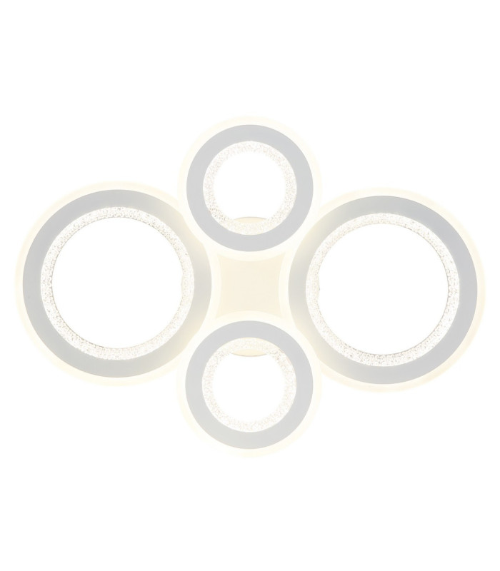 Anthony Semi Flush Ceiling Light Matt White LED 3000/4200/6500K-4