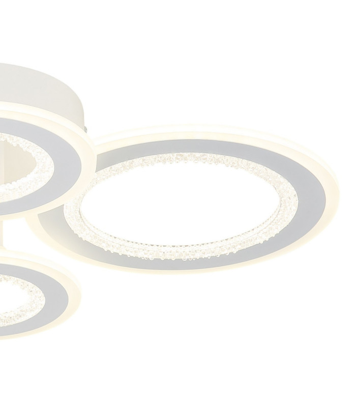 Anthony Semi Flush Ceiling Light Matt White LED 3000/4200/6500K-5