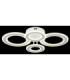 Anthony Semi Flush Ceiling Light Matt White LED 3000/4200/6500K-6