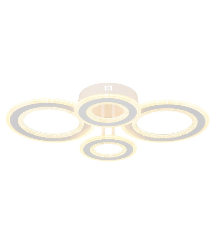 Anthony Semi Flush Ceiling Light Matt White LED 3000/4200/6500K-7