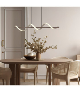 Spiro Pendant Ceiling Light Matt Coffee LED 3000K-2