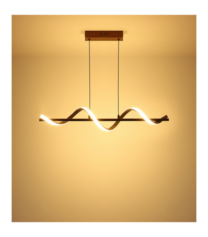 Spiro Pendant Ceiling Light Matt Coffee LED 3000K-6