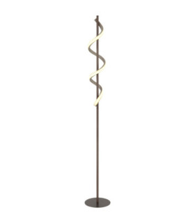 Spiro LED Integrated Floor Lamp Matt Coffee LED 3000K-1