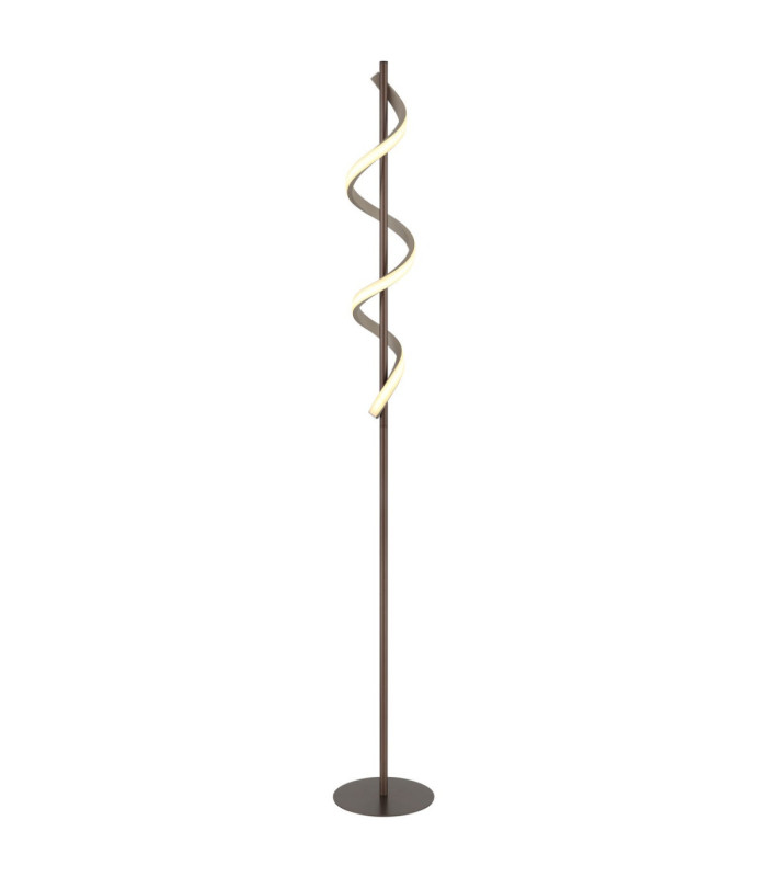 Spiro LED Integrated Floor Lamp Matt Coffee LED 3000K-1