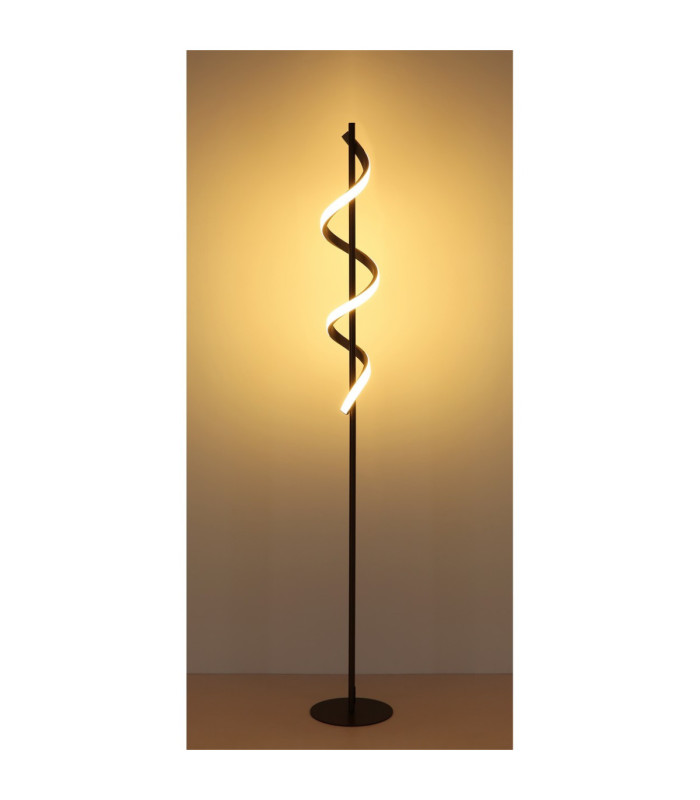 Spiro LED Integrated Floor Lamp Matt Coffee LED 3000K-6