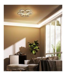 Orbita Semi Flush Ceiling Light Matt Sand LED 3000K-2