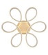 Orbita Semi Flush Ceiling Light Matt Sand LED 3000K-4