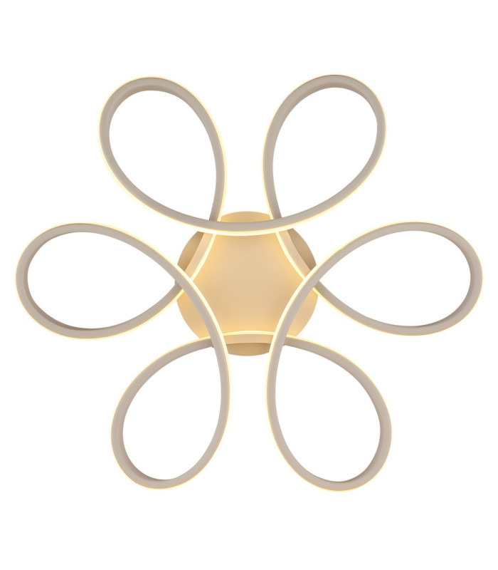 Orbita Semi Flush Ceiling Light Matt Sand LED 3000K-4