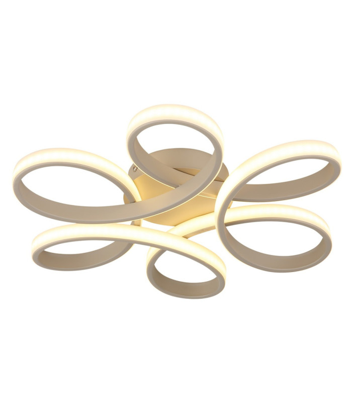 Orbita Semi Flush Ceiling Light Matt Sand LED 3000K-5