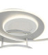 Johnson I Semi Flush Ceiling Light Brushed Silver LED 2700/6500K-5
